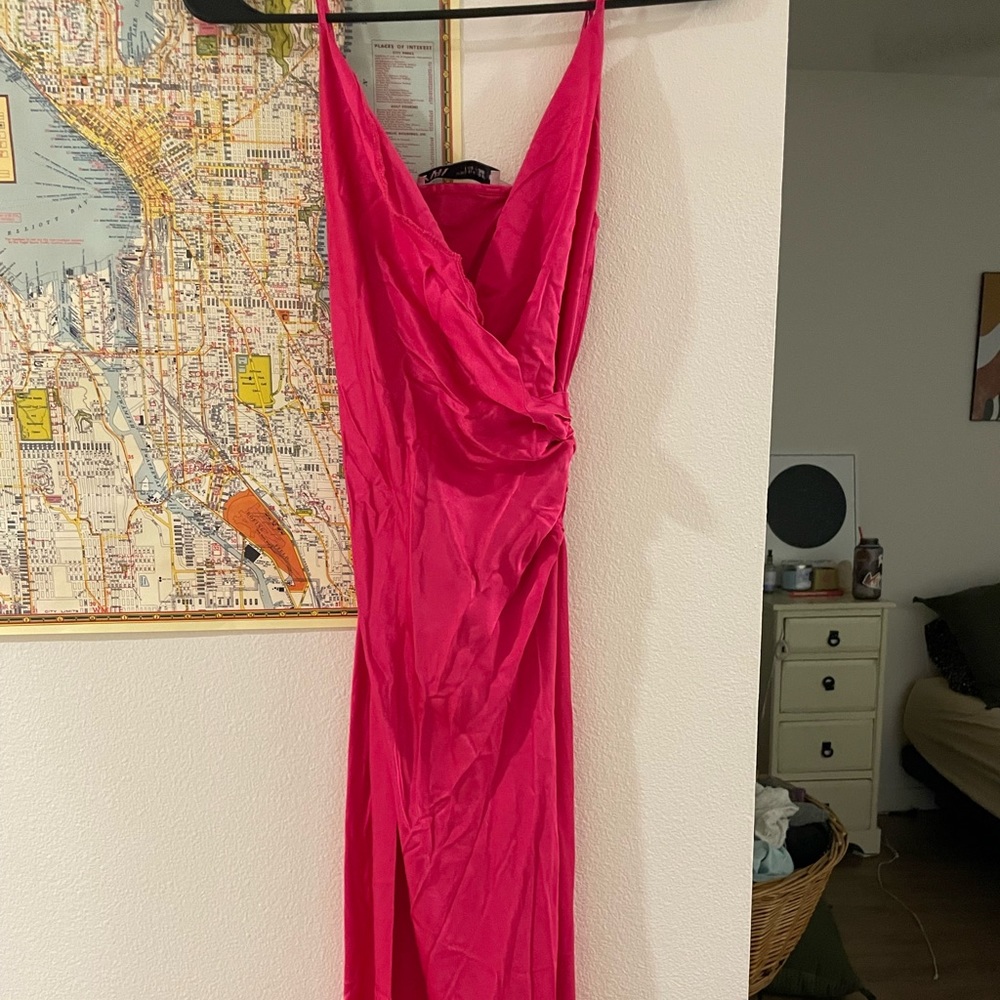Zara Draped Camisole Midi Dress